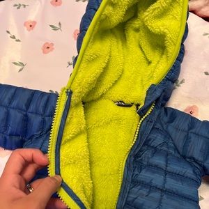 Blue snowsuit 3-6 months